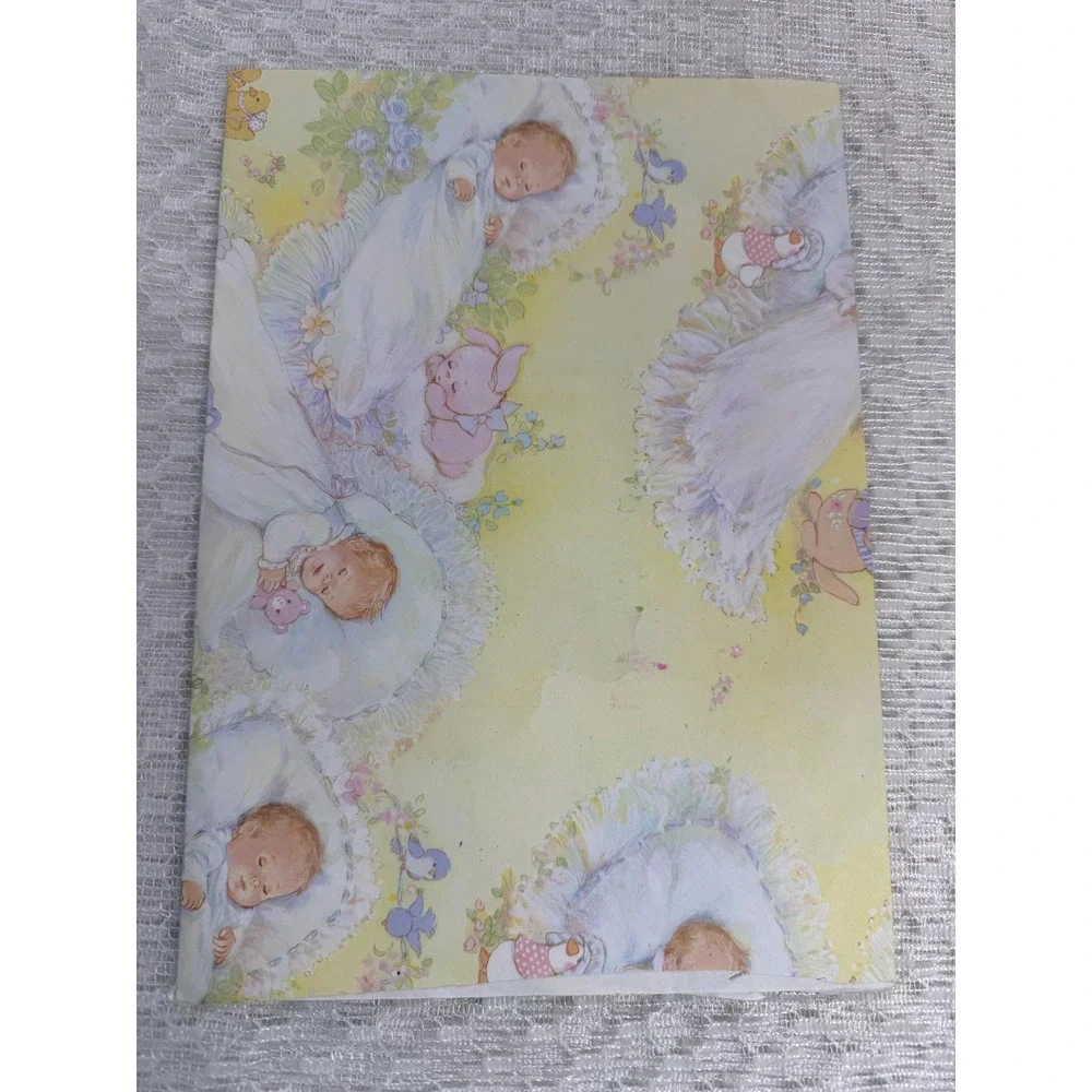 Vintage Wrapping Paper Lot - retro Baby, Small Child, Baby Shower